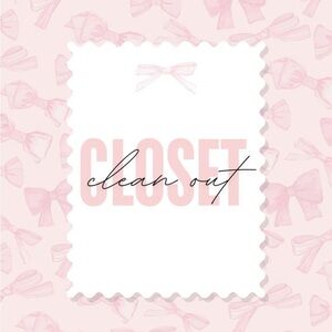 Closet Clean Out Coming Soon
